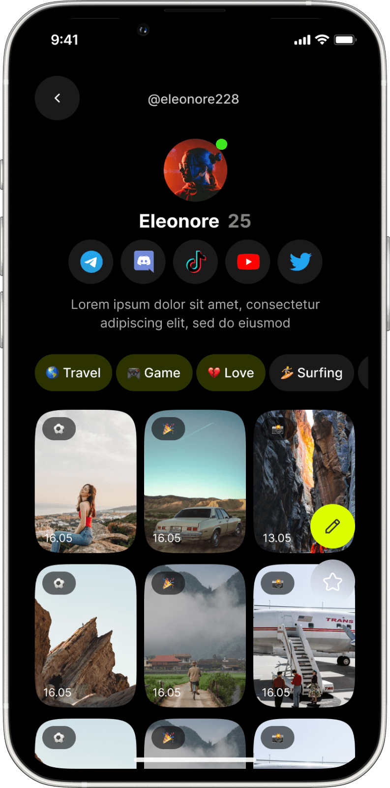 M8 (Mate) | Dating interface