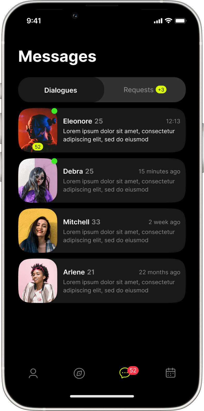 M8 (Mate) | Dating interface
