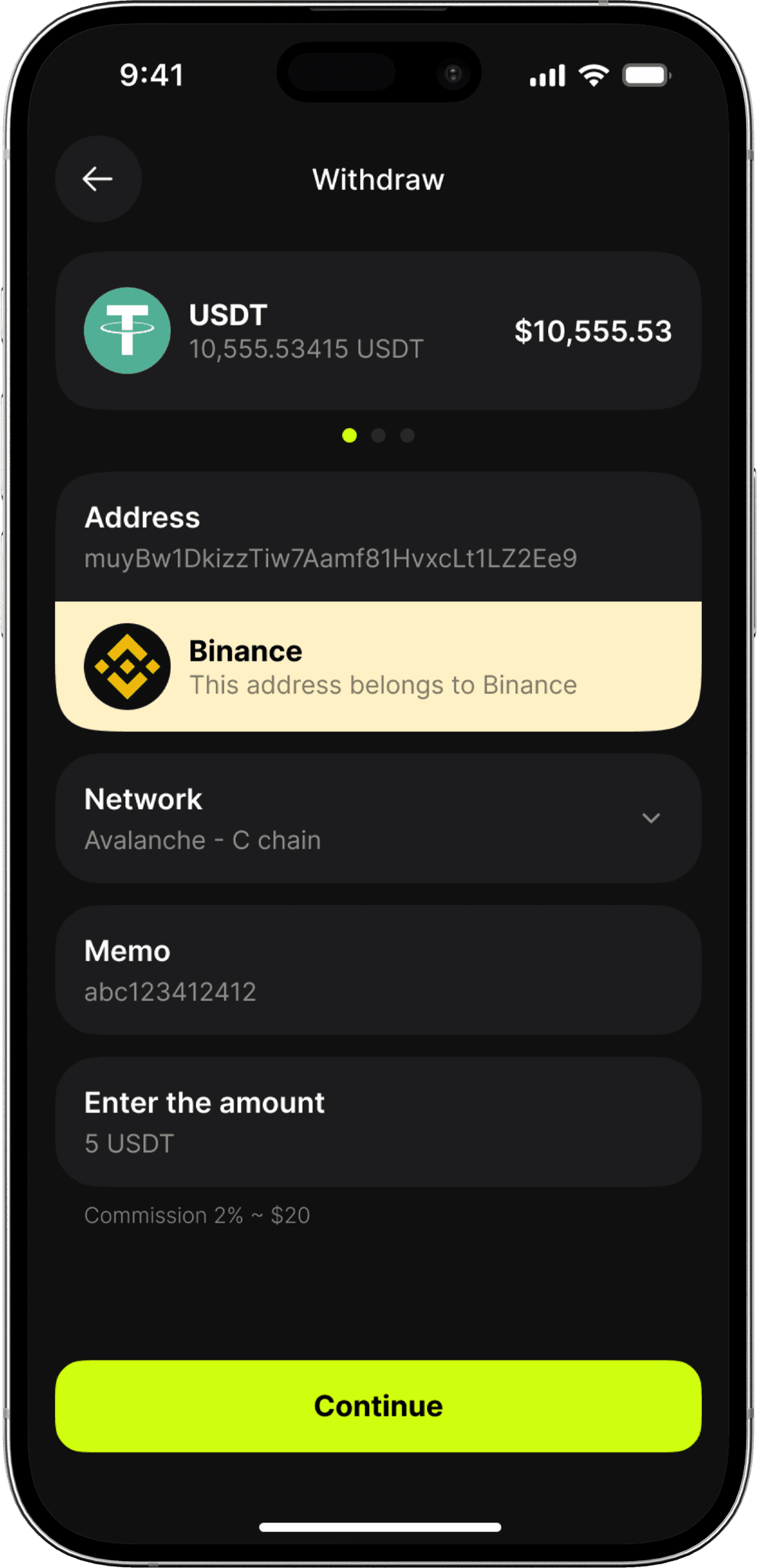 Crow | Web3, Crypto interface